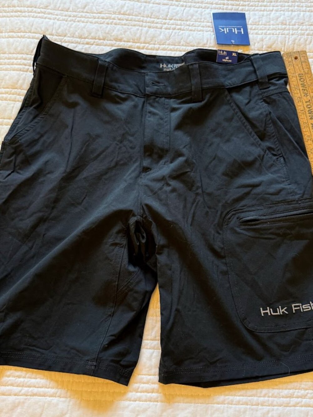 Huk Gear Performance Fishing Suzuki NWT Mens XL Cargo Short Black